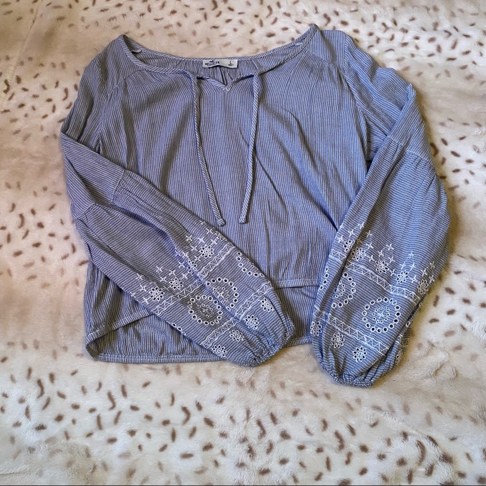 Hollister Long-Sleeved Crop Top